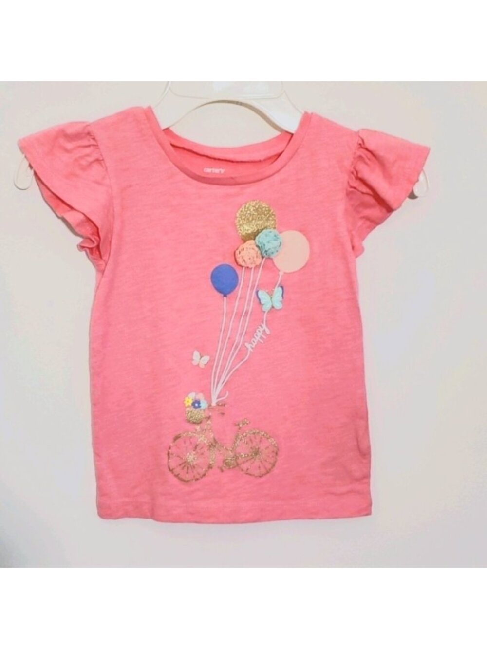Carter'sāGlitteringāEmbellishedāGirl'sĀ pinkātopā3t